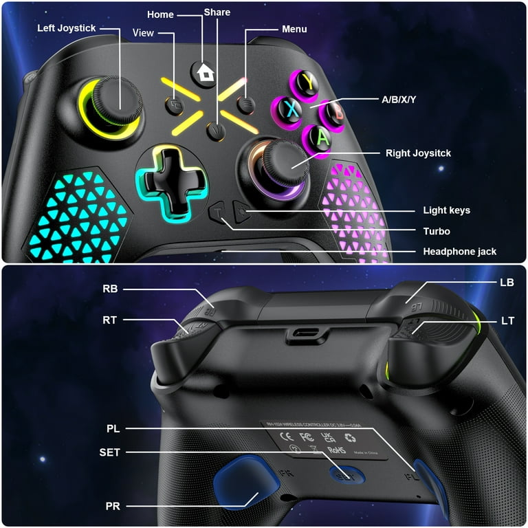 Controller Wireless Xbox Series X/s Wireless Negro