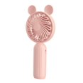thumbnail image 3 of DOLITY Mini Hand Held Fan Personal Desk Table Fan with Base for Traveling Outdoor Multifunctional Adjustable 3 Speeds Small Personal Fan Table Fan pink with cat ear, 3 of 9