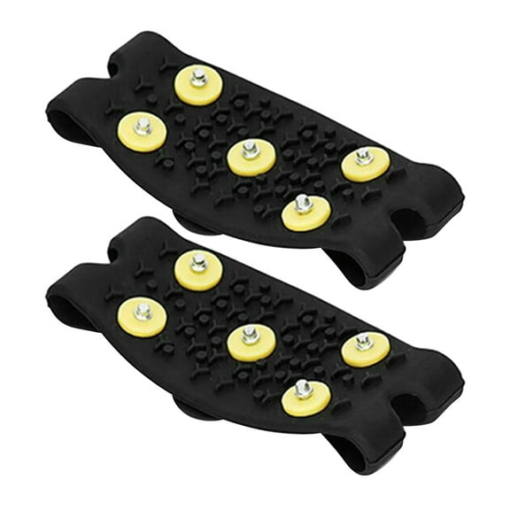 OUNONA 1 Pair Kids Ice Cleats For Shoes And Boots Anti Slip Ice Cleats Grips For Hiking Shoes And Boots Hiking Fishing Walking Mountaineering