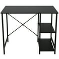 ZENY 36 inch Computer Desk W/ Storage Shelves Chipboard Laptop Table