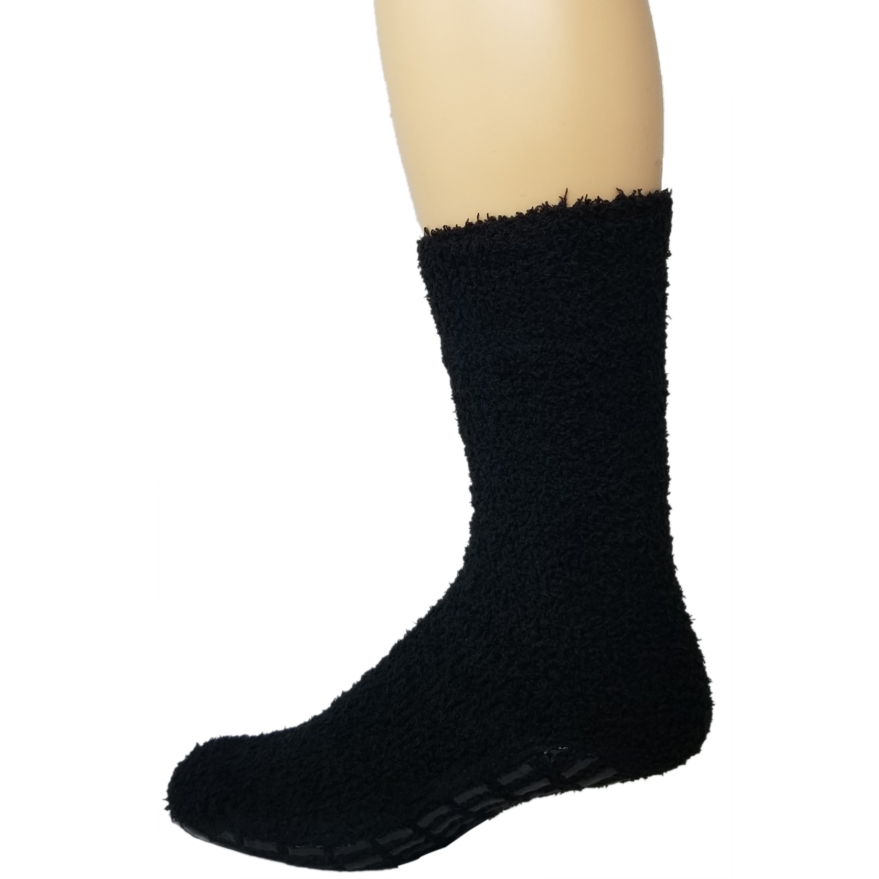 Warm Fuzzy Socks Ultra Soft Mens 3pack Black By Debra Weitzner