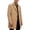 Khaki, variant on Mens Pea Coats Single Breasted Notch Lapel Casual Slim Fit Trench Coat Mid Long Winter Overcoat with Pockets