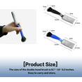 thumbnail image 5 of 2 Packs Double Ended Portable Cleaning Brush,Auto Detail Brush 2 in 1 Car Duster Brush for Detailing Interior,Car Air Vents Dashboard Screen Clean Brush,Double Head Brush Clean Tool (Blue), 5 of 5