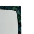 thumbnail image 3 of Ambesonne Leaf Print Fitted Sheet, Modern Exotic Art Leaves, Twin Size, Eggplant Dark Teal and Green, 3 of 5