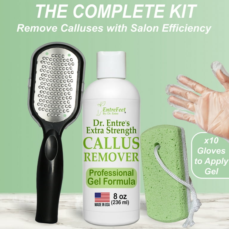 Daily Remedy Citrus Detox Callus Remover Gel & Pumice Stone for Feet -  Extra Strength Professional Scrubber, Remove Tough Calluses, Dead Skin, Dry  Cracked Heels - Home Pedicure Products for Feet Gel + Pumice