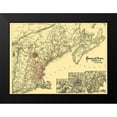 thumbnail image 2 of Avery 14x11 Black Modern Framed Museum Art Print Titled - Boston and Maine Railroad - Avery 1888, 2 of 5