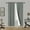 CHARCOAL GREY, variant on Silver Gray R64 1 panel solid lined foam backing blackout window curtain treatment drape rod pocket matte smooth fabric 37"wide x108"long