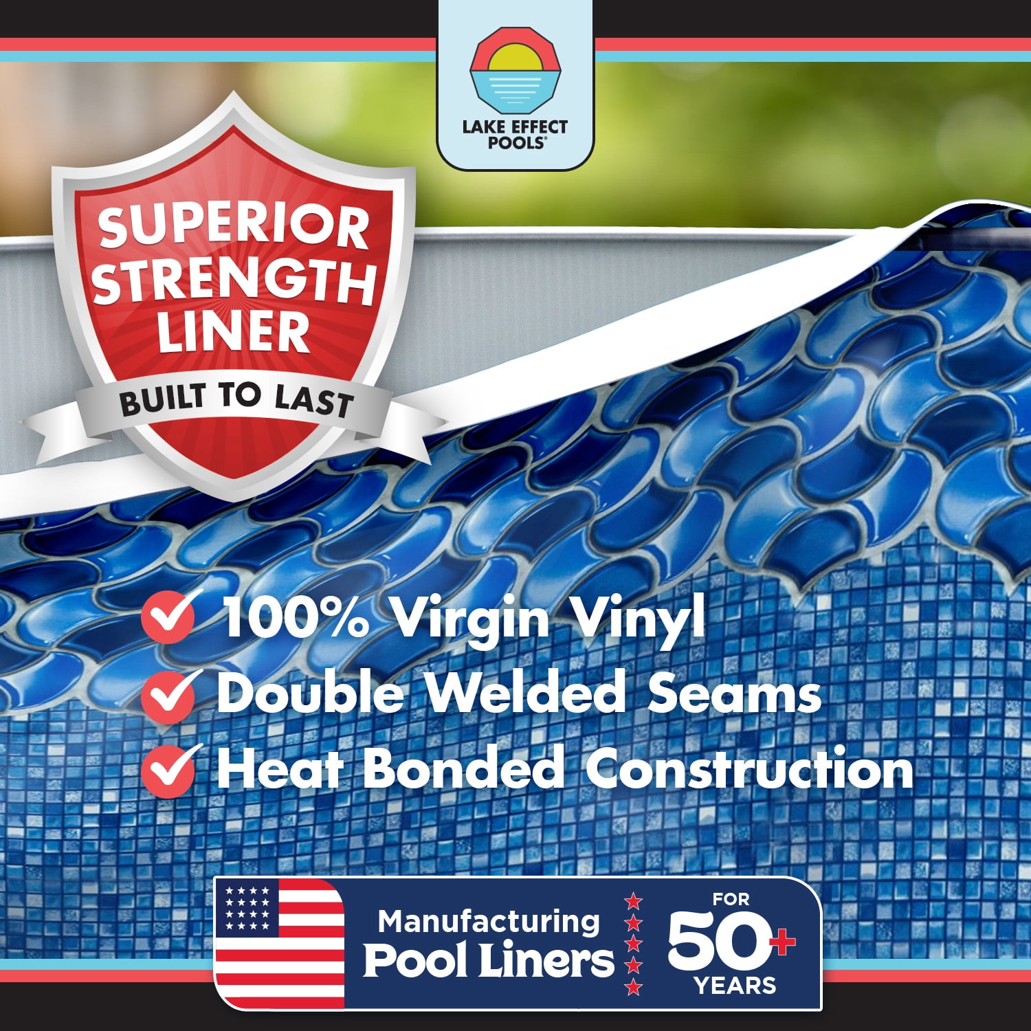 Lake Effect Pools Forever 27' Round x 54" Resin Protected Steel Wall Above Ground Swimming Pool