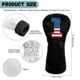thumbnail image 6 of Yuyamidu American Flag Golf Club Head Cover Waterproof PU Leather Golf Head Covers Golf Headcovers for Hybrid Fairway Wood Driver, 6 of 8
