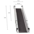 thumbnail image 4 of DMI Adjustable Wheelchair Ramp, 3-5 Ft Long, Aluminum 600 lb Capacity, Portable Non-Slip, 4 of 8