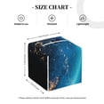 thumbnail image 4 of Fotbe Planet Earth Porta Pañuelos Decorativo de Cuero, Caja Cuadrada Moderna para Pañuelos Faciales, Organizador y Dispensador 5x5x5'', 4 of 7
