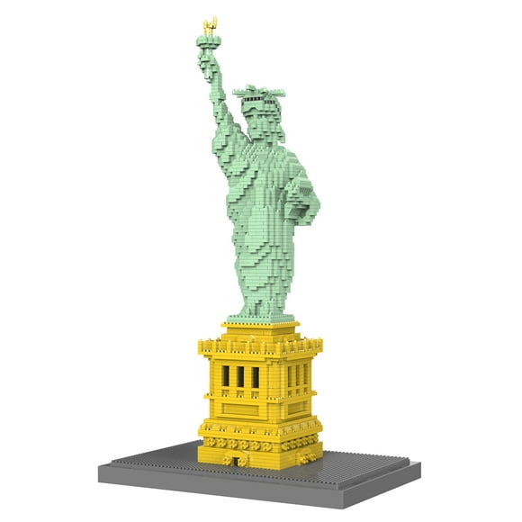Dovob Juego de construcción de minibloques de la Estatua de la Libertad (2510 piezas) - Juguetes de modelos arquitectónicos