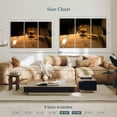 thumbnail image 4 of Elephant Stock Whiskey Glass On Barrel Wall Art - Horizontal Multi Panel Canvas - Dining Room Wall Decor - Food And Drink Multi Panel - Brown And Orange Decor - 57" x 36", 4 of 8