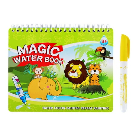 Reusable Water Drawing Book with Pen Montessori Toy (Animal World)