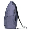 thumbnail image 3 of KAUKKO Cordón Deportes Mochila Gimnasio Yoga Bolsa Hombro Mochila para Hombres y Mujeres KAUKKO  K2031-2-Grey, 3 of 5