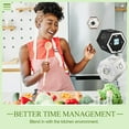 thumbnail image 4 of Amdohai Hexagon Digital Clock Timer Magnetic Cubes Timer Kitchen Hexagon Flip Timer for Studying Cooking, 4 of 8