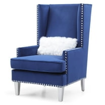 Glory Furniture Wilshire Accent Chair in Blue Color