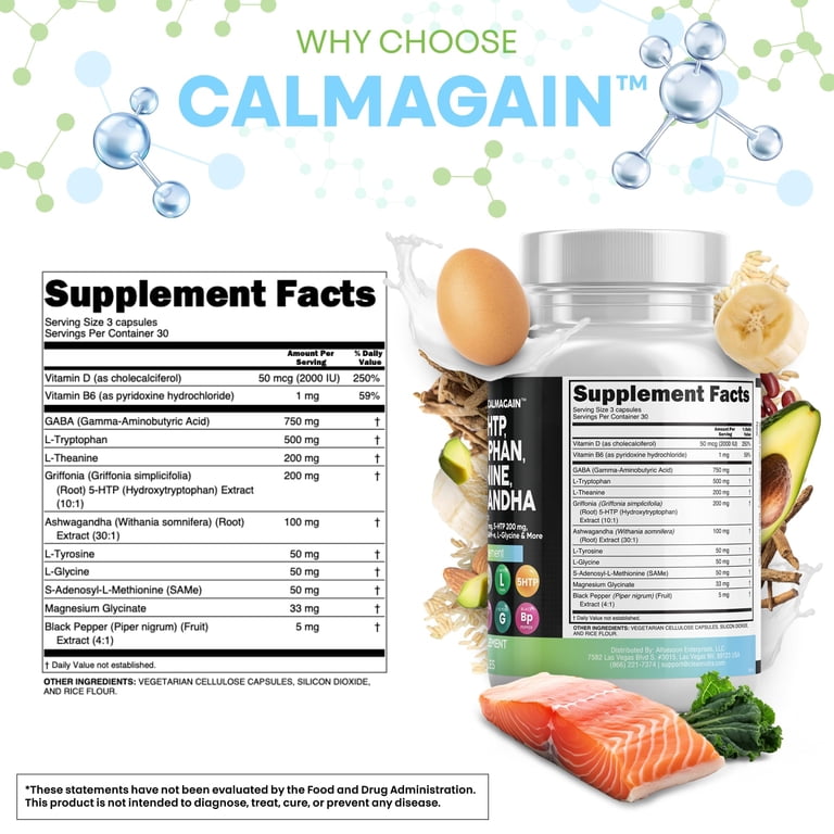 Clean Nutraceuticals GABA 5 HTP L Tryptophan L Theanine