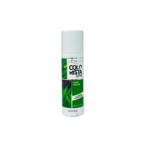 Loreal Colorista Hair Makeup Temporary 1-Day Spray, #BrightGreen 2 oz