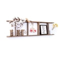 thumbnail image 2 of Barnwood Rustic Farmhouse 4ft Weathered Gray Wooden Decorative Bookcase Picket Display Ladder, 2 of 7