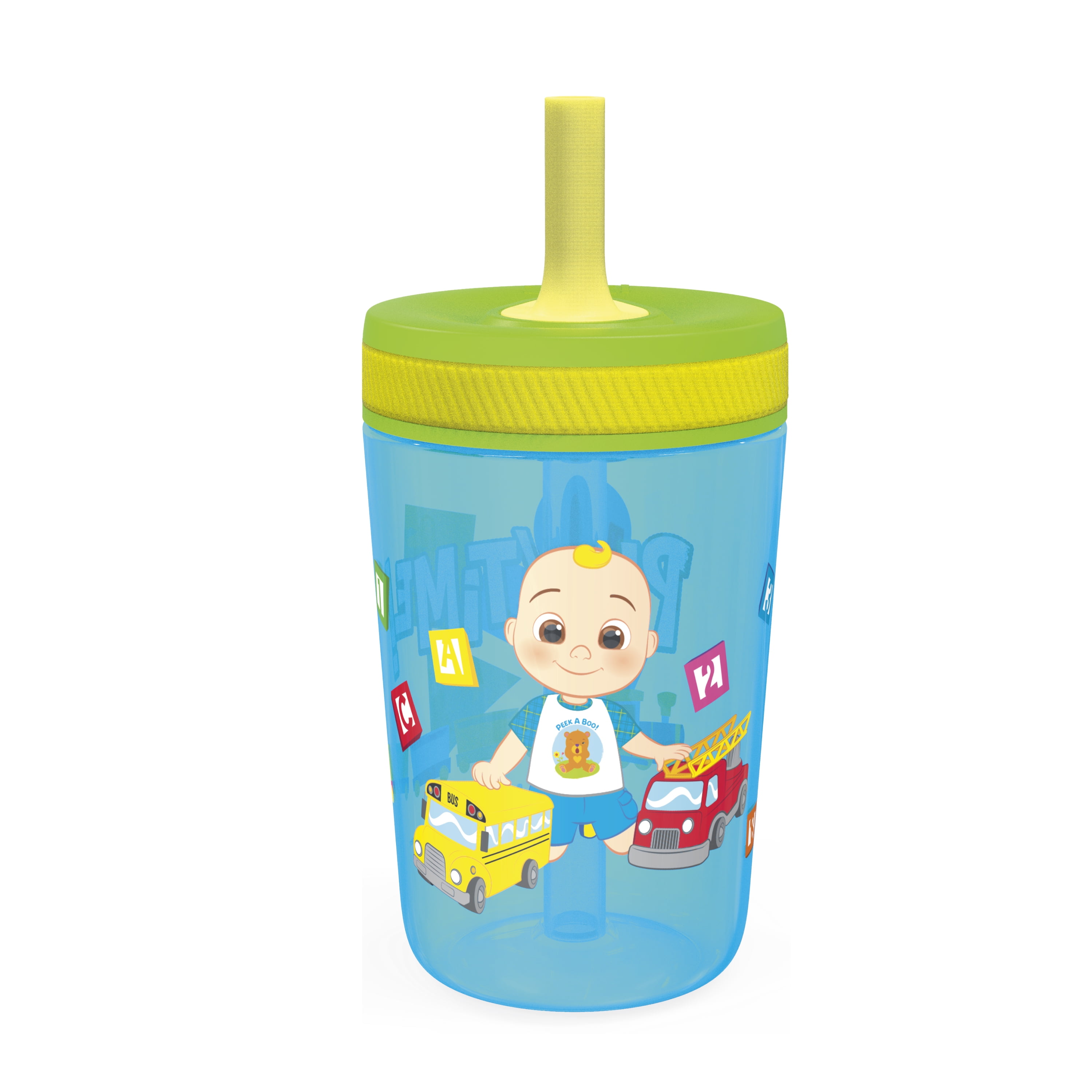 Zak Designs Baby Genius Toddler Plate & Perfect Flo Sippy Cup Curious  Learner