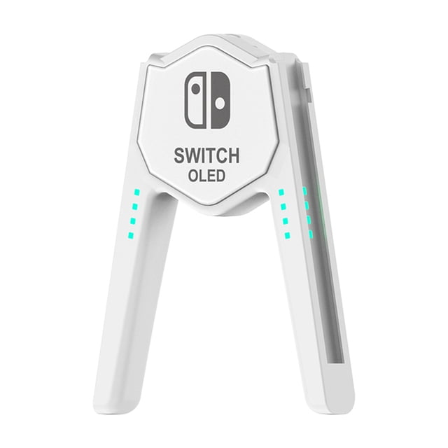 Soporte de cargador para mando FLhrweasw en forma de V izquierda y derecha para controladores OLED de Nintendo Switch