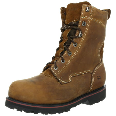 Wolverine Boots: Men's 10127 Brown Insulated Steel Toe Work Boots-7.5EW ...