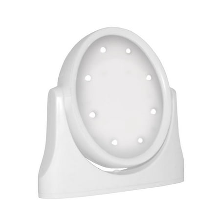 White LED lighted stand mirror