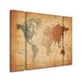 thumbnail image 3 of Trademark Fine Art "Time Zones World Map" Canvas Art by Michael Tompsett Three Panel Set, 3 of 4