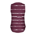 thumbnail image 3 of Tmtolofot Women's Vest Striped Print T-Shirt Ladies Round Neck Short Sleeves Top Loose Comfortable Camisole Women Sleeveless Basic Blouse Shirts 2024 Summer Fashion Tops，2_Red，Medium, 3 of 5