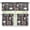 Coffee, variant on Monstera Kitchen Curtains and Valances Set,3 Piece Small Window Valance Sets Treatment Drapes for Kitchen, Bedroom, Living & Dining Room by Achim Home Decoration