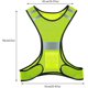 thumbnail image 2 of Chaleco reflectante, chaleco de seguridad reflectante ajustable de alta visibilidad, tamaño universal, para bicicleta, motocicleta, ciclismo, correr y trotar (amarillo neón) (1 pieza), 2 of 5