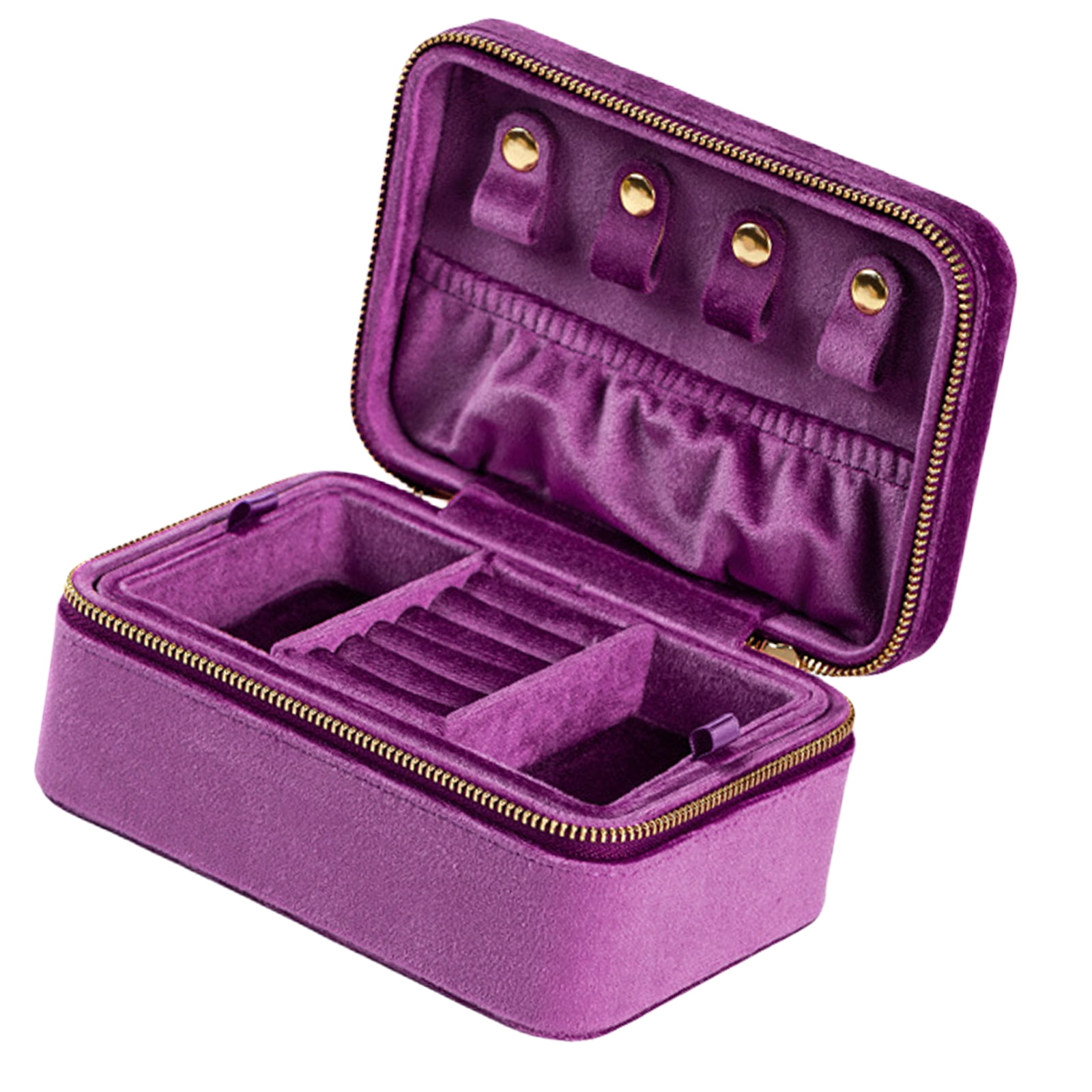 Travel Display Box Jewelry Storage Box Elegant Jewelry Case Jewelry Organizers for Earring Rings Necklace