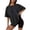 Black, variant on Womens Summer T Shirt Womens Oversized Tshirt Graphic Tees Crew Neck T-Shirt Short Sleeve Loose Fit Tops Daily Work Shirts