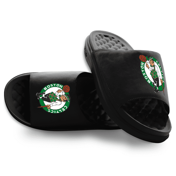 Unisex ISlide Black Boston Celtics Primary Motive Slide Sandals