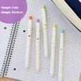 thumbnail image 4 of Wrapables Smooth Retractable Black Ink Gel Pens, 0.5mm Fine Point, for Home Office Work (Set of 5), Pastel, 4 of 6