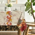 thumbnail image 3 of Sm:)e Trukey Pumpkin Thanksgiving Tablecloth 60x104 Inch, 3 of 6