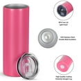 thumbnail image 2 of 8 Pack 20 oz Skinny Straight Tumbler Bulk, Stainless Steel Double Wall Insulated Tumblers with Lids and Straws, 20 oz Slim Travel Cup for Drinks Coffee Water, Diy Gift Tumbler, Hot Pink, 2 of 6