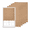Brown-24"W x 72"H - 12 PC, variant on Blackout Paper Window Blinds Black 48"W x 72"H - 12 PC Temporary Cut-to-Size Use