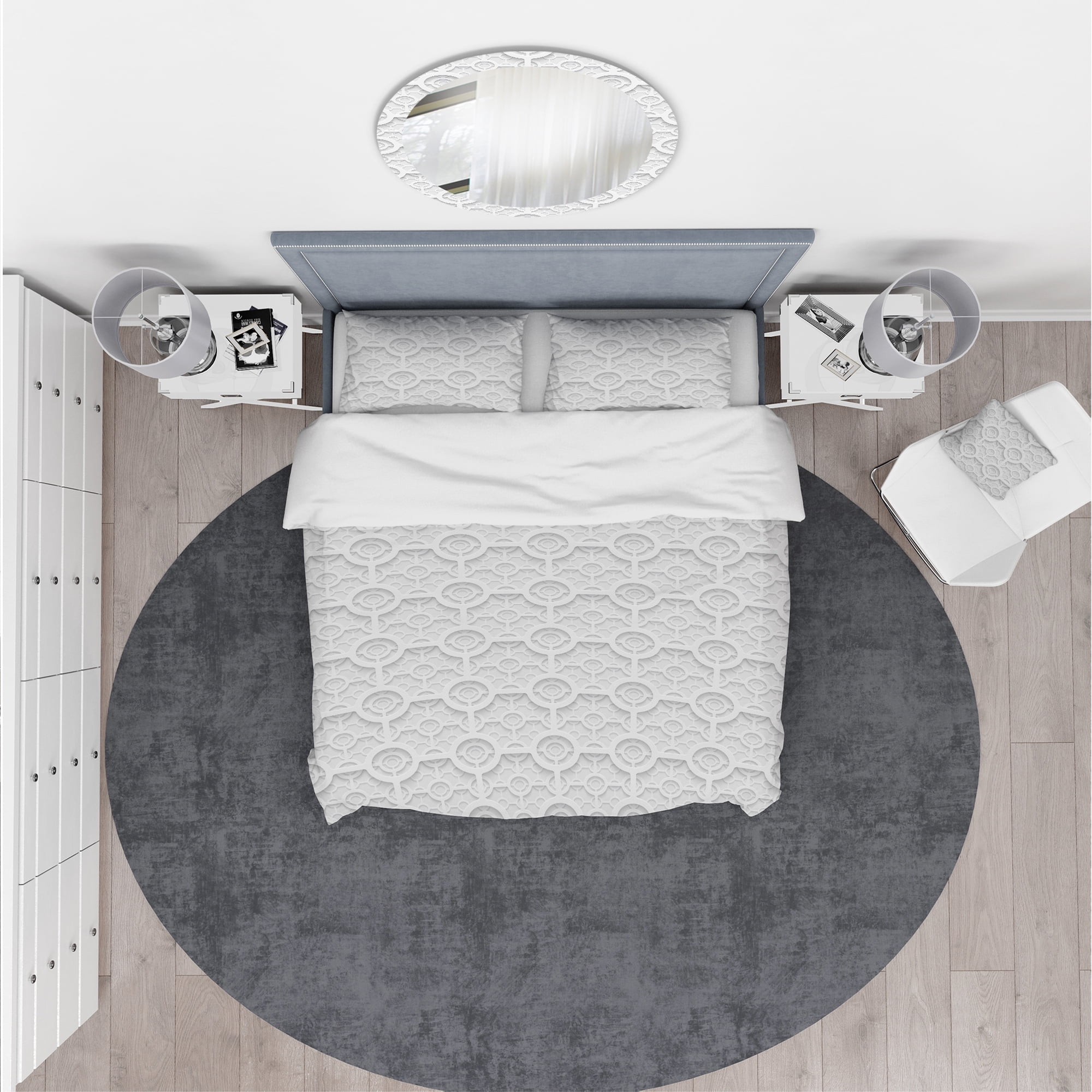 Designart 'Geometric Pattern' Scandinavian Duvet Cover Set