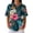 Green, variant on Women's Golf Polo Shirts Collared V Neck Short Sleeve Plus Size Casual Henley Waffle Knit Button-Up Top
