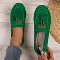 thumbnail image 3 of Tassel Suede Oxfords Dress Shoes for Women Spring Fall Fringe Slip on Ballet Flats Penny Loafers Walking Shoes, 3 of 7