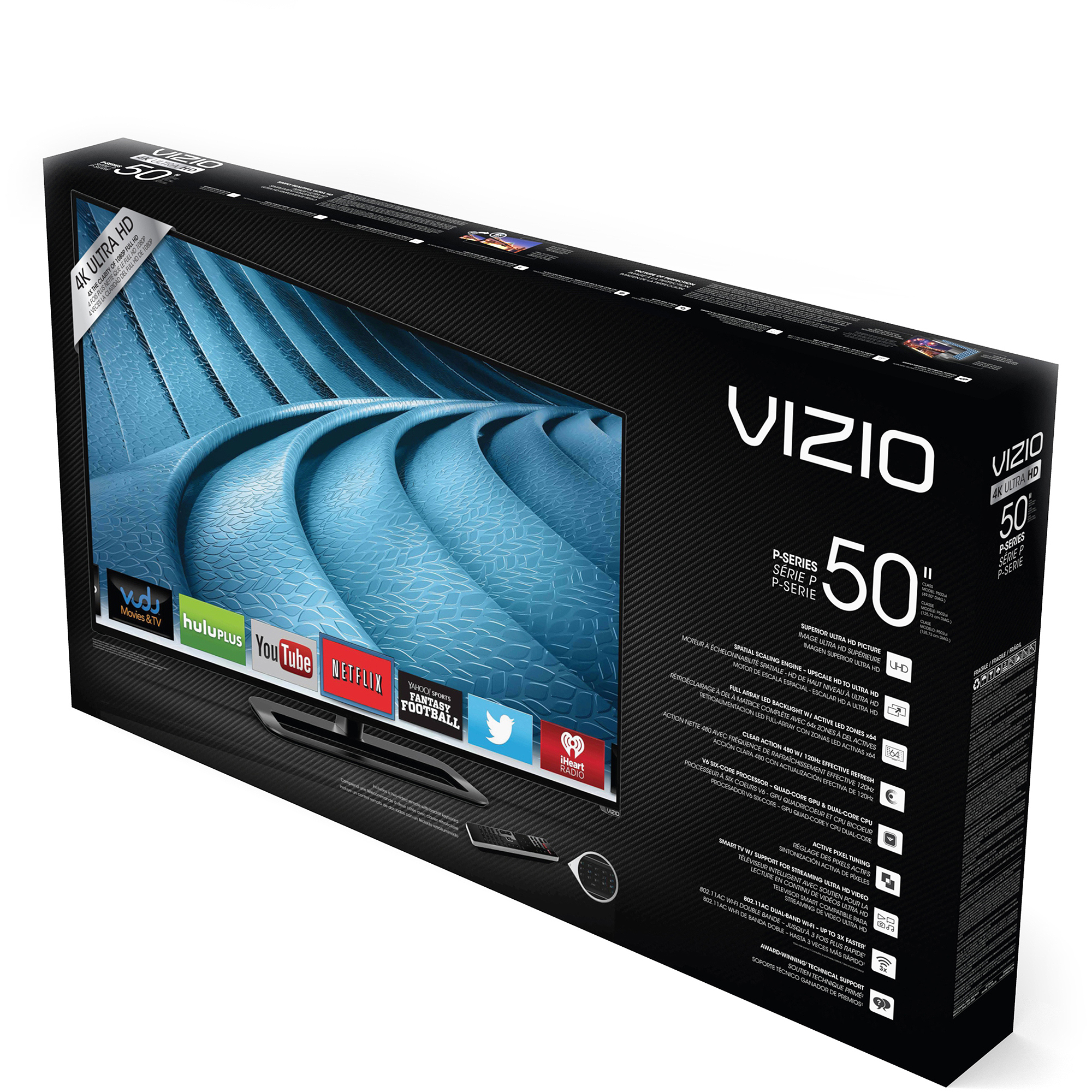 VIZIO 50" Class 4K UHDTV (2160p) Smart LED-LCD TV (P502ui-B1E) - image 3 of 9