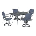 thumbnail image 2 of Home Styles Stone Veneer 5 Piece Dining Set in Black, 2 of 2