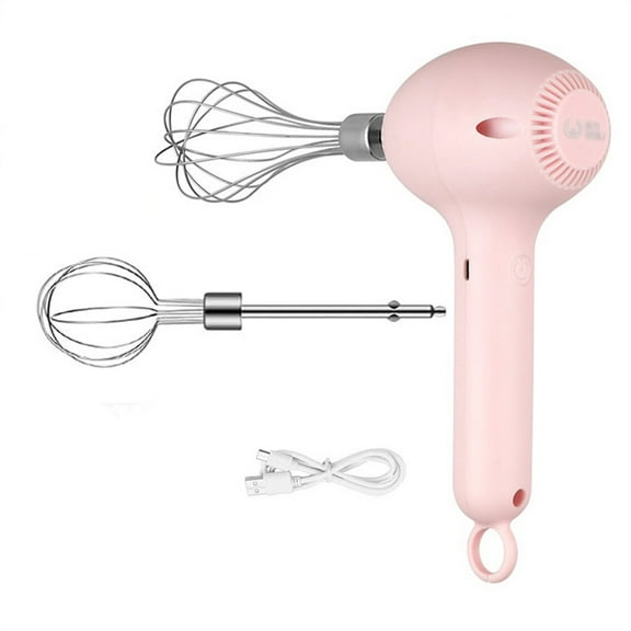 Portable Wireless Electric Handheld Mixer Rechargeable Egg Beater Kitchen Baking Tool USB Charging 30W Motor Easy Clean