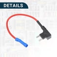 thumbnail image 4 of Unique Bargains Auto Truck Car Mini 2 Blade Style Fuse Holder Tap Adapter Connector 12/32V 50A Fuse Tap Adapter 3 Pcs, 4 of 6