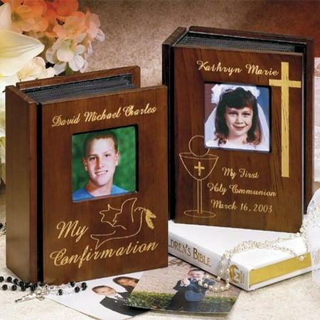 Personalized First Communion Wooden Album