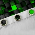 thumbnail image 4 of Castle Fairy Futuristic Cubes Curtains Pack of 2 (42x84 Each),Gradient Curtains Blackout, 4 of 6
