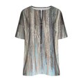 thumbnail image 5 of Mode Décontractée pour Femmes Chemises Imprimées Manches Courtes Tee-Shirts Amples Tunique Blouse Hauts pour Femmes Hauts Manches Courtes pour Femmes Imprimé Floral Hauts pour Femmes, 5 of 5