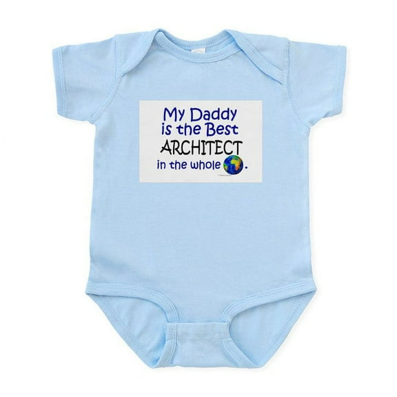 CafePress - Best Architect In The World (Daddy) Infant Bodysui - Baby Light Bodysuit, Size Newborn - 24 Months